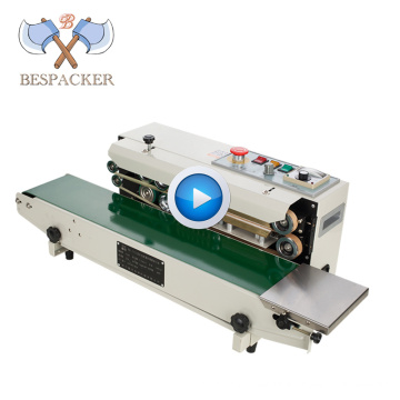 Bespacker FR-770W Automatic high speed continuous compound plastic aluminum foil bag heating sealing sealer machine